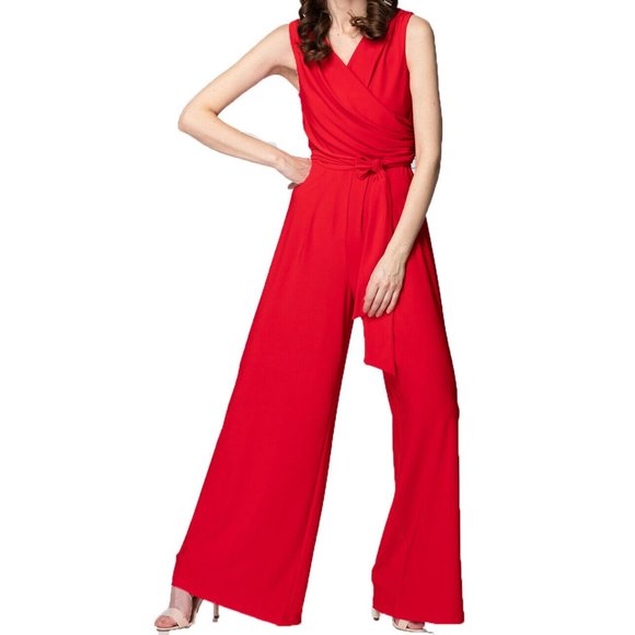 Joseph Ribkoff | Pants & Jumpsuits | Joseph Ribkoff Red Jumpsuit | Poshmark